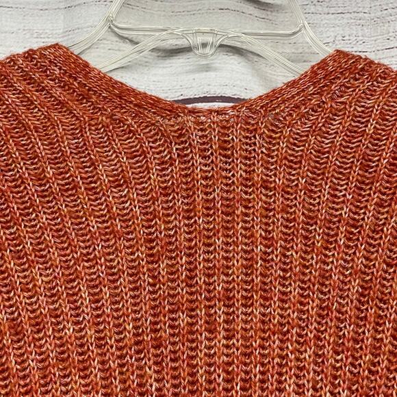 American Eagle Knit Poncho Komono Wrap Shawl Cardigan Sweater Fringe Size OS - Picture 8 of 12